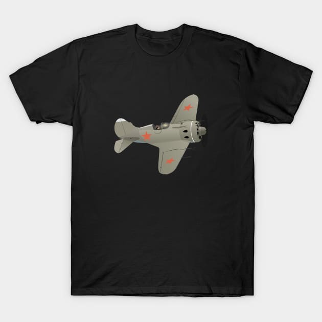 I-16 Soviet WW2 Fighter Aircraft T-Shirt by NorseTech